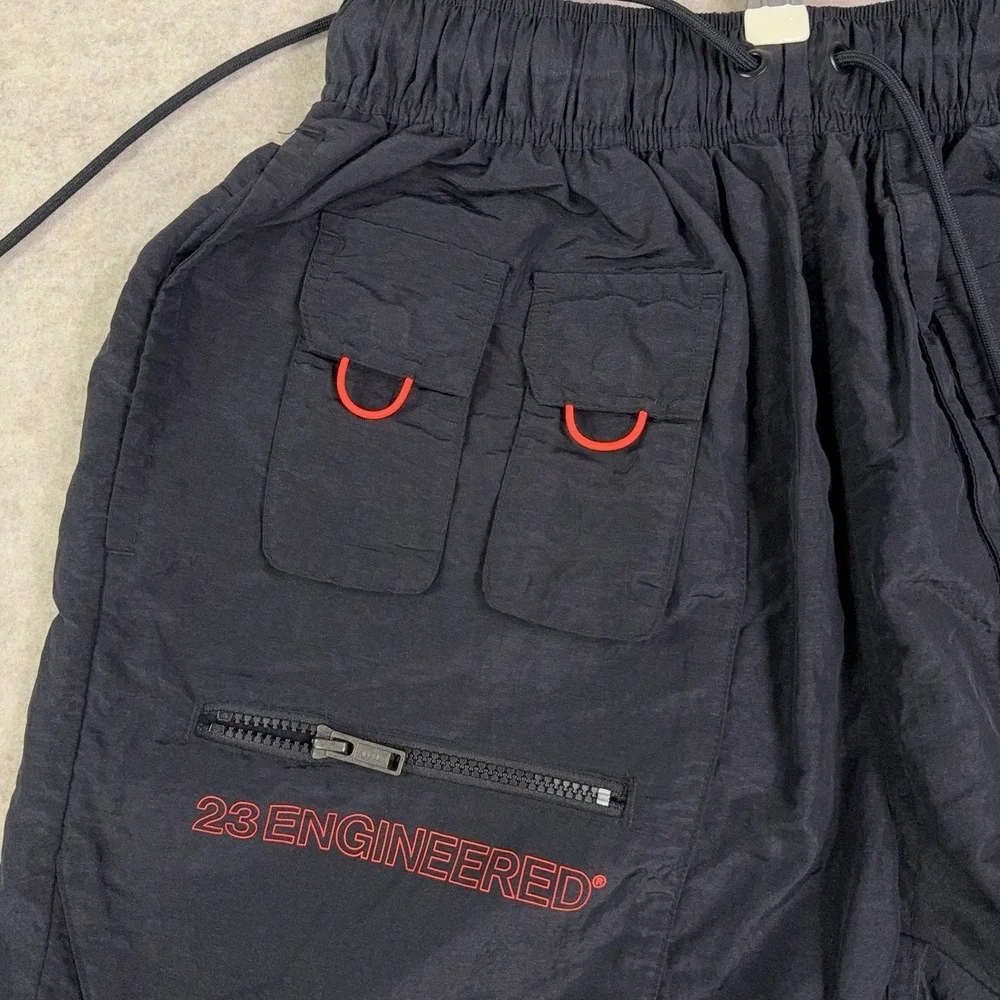 Jordan 23 Engineered Utility Cargo Shorts Loose Mens M Black Nylon CN7298-011